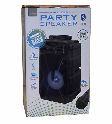#ad iLive Wireless Bluetooth Party Speaker With Microphone $20.50