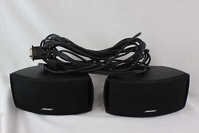 #ad Pair Bose Gemstone Speakers AV321 3 2 1 GS GSX Cinemate Series W Cables A231 $34.99