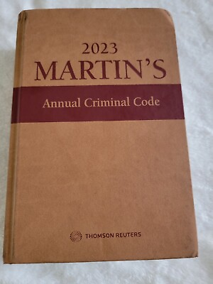 #ad 2023 Martin’s Annual Criminal Code $85.00