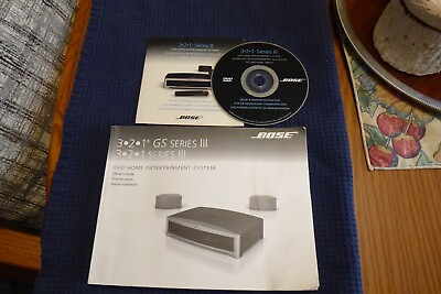 #ad Bose Instruction Manual amp; Setup DVD for Bose 3 2 1 Series IIl Home System 321 $22.00