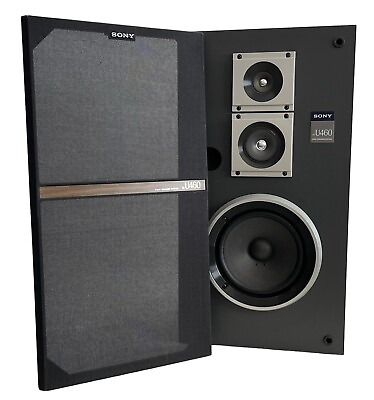 #ad Vintage Sony Floor Speaker SS U460 3 Way Tower ONE SIDE Only $106.25