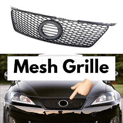 #ad For 2006 2008 Lexus IS250 IS350 Black Sport Mesh Grille Front Hood Bumper Grill $40.69