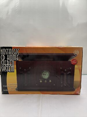 #ad Nostalgk Cd Home Stereo System 3 Speed Turntable 32 Track Programmable Cd Am fm $84.00