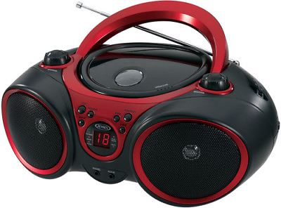 #ad Jensen CD 490 Portable CD Player Sport Stereo AM FM Radio Red Black New $41.09
