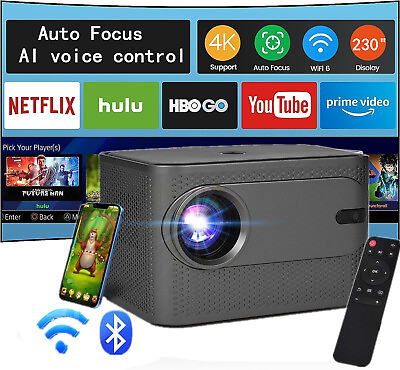 #ad Proyector Bluetooth 4K 1080P 5G WiFi Mini LED Video Home Theater Cinema HDMI US $99.99