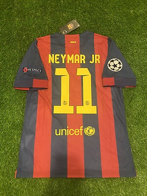 #ad FC Barcelona Neymar #11 Retro Large Jersey Home 2014 15 $79.99