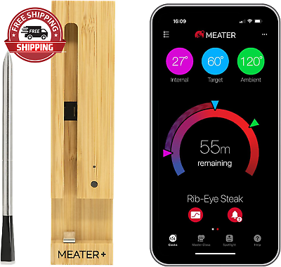 #ad Plus: Long Range Wireless Smart Meat Thermometer with Bluetooth Booster for BB $164.63