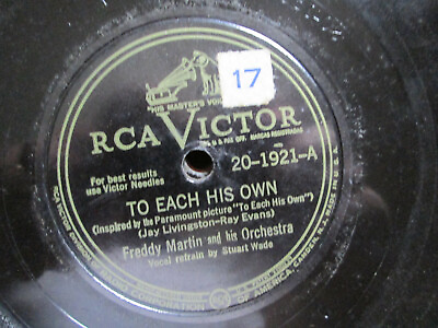 #ad Freddy Martin Orchestra You Put A Song In My Heart To Each His Own RCA Victor $14.14
