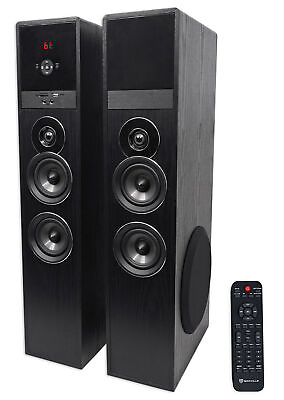 #ad Tower Speaker Home Theater System8quot; Sub For Samsung MU6290 Television TV Black $279.95