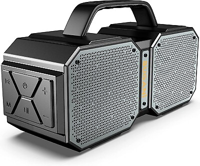 #ad BUGANi Outdoor bluetooth speakers Wireless 40W Waterproof Stereo Sound Speakers $23.99