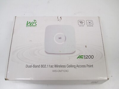 #ad WIS Networks AC1200 Dual Band 802.11ac Wireless Ceiling Access Point Wis CM712AC $40.00