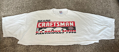 #ad Vtg Sears Craftsman E.T. Racing Series NHRA Cut Off Shirt Jerzees Size XXL 1996 $19.99