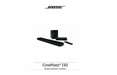 #ad Bose Cinemate 130 Owner’s Guide Manual $12.88