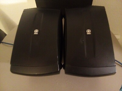 #ad YAMAHA NS AW350 PAIR 6.5quot; 2 Way Outdoor Speakers Black AUTHORIZED DEALER $130.00