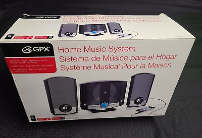 #ad GPX Home Music System Vertical CD Player AM FM Radio Remote Control Audio Input $99.00