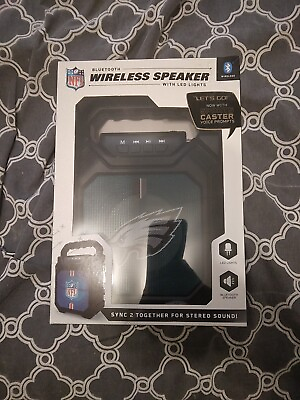 #ad NFL Philadelphia Eagles SOAR 6quot; Bluetooth Wireless Speakers With LED Lights NEW $24.19
