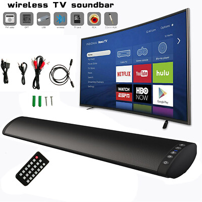 #ad Wireless Powerful TV Sound Bar Home Theater Subwoofer Soundbar Speaker System $37.79