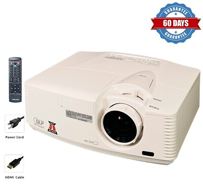 #ad DLP Projector 4300 ANSI for Home Theater Gaming PC 3D Ready HD HDMI w Bundle $150.71