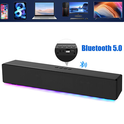 #ad Wireless Surround Sound Bar 4 Speaker System BT Subwoofer TV Home Theater $24.99