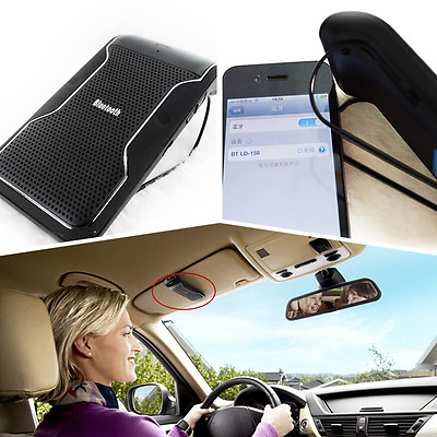 #ad Car Hands free Wireless Bluetooth Phone Speaker Sun Mobile Handsfree Speakerphon $21.75