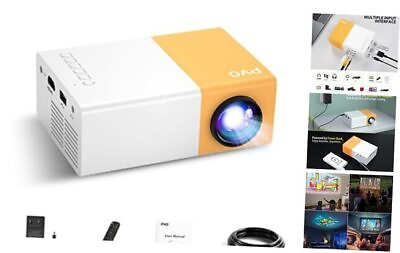 #ad Mini Projector Portable Projector for Cartoon Kids Gift projector YG300Pro $88.85
