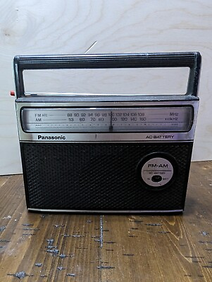 #ad Panasonic RF 549 AC Battery Power AM FM Portable Radio $14.99