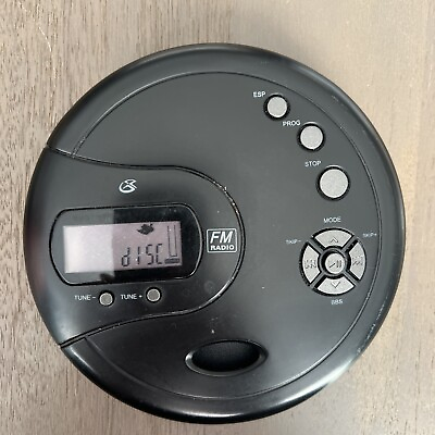 #ad GPX PC332B Portable CD Player with Anti Skip Protection FM Radio Black WORKING $12.99