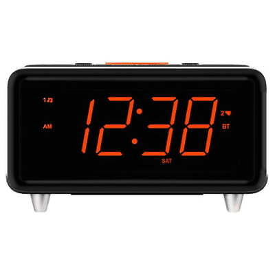#ad Dual Alarm Clock Radio with Bluetooth Speaker and 1.4quot; Orange LED Display $20.96