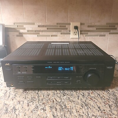 #ad JVC RX 6010VBK 5.1 Channel Audio Video Control Receiver Home Theater CD TESTED $62.00