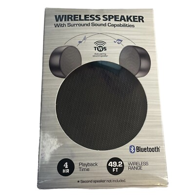 #ad NEW Wireless Speaker With Surround Sound Capabilities Bluetooth $11.90