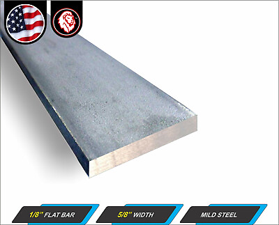 #ad 1 8quot; x 5 8quot; Flat Metal Bar Metal Stock Mild Steel 5 1 2quot; long $1.25