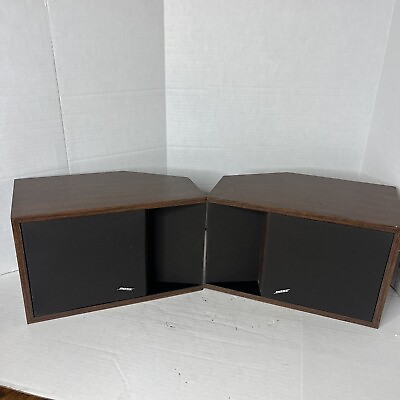 #ad BOSE 201 SERIES 2 WOOD GRAIN SHELF RIGHT AND LEFT SPEAKERS Tested $96.56
