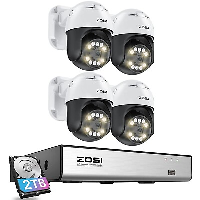 #ad ZOSI 8MP 8CH NVR PTZ Spotlight Security Home 5MP Auto Tracking Camera System 2TB $399.99