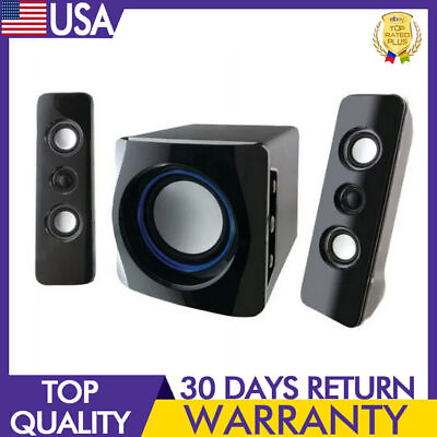 #ad Wireless Home Music System Stereo Speakers W LED Lights Bluetooth 150 W Home US $74.83