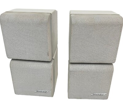 #ad Bose Mini Double Cube Double Shot Speaker Lifestyle Acoustimass Tested Set of 2 $50.15