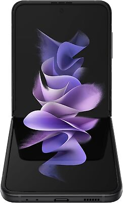 #ad Samsung Galaxy Z Flip 3 5G SM F711U1 Factory Unlocked 128GB Phantom Black C $134.99