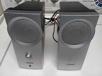#ad BOSE COMPANION 2 MULTIMEDIA SPEAKER SYSTEM COMPUTER SPEAKERS no power cord $36.50