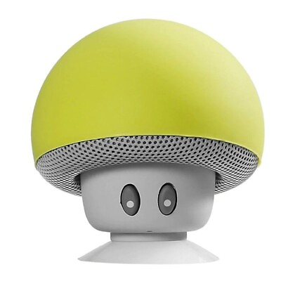 #ad Portable Wireless Mushroom Bluetooth Speakers with Built in Mic and Suction Cup $25.48