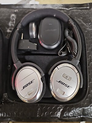 #ad Bose QuietComfort 3 QC3 Noise Cancelling Wired Headphones W Case Charger $33.99