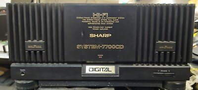 #ad Sharp System 7700CD Power amplifier 150 Watt Per Channel TESTED WORKS GREAT $129.00
