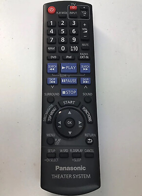 #ad Panasonic Theater System Remote N2QAYB000360 SC PT464 SA Genuine Original FAST $8.99