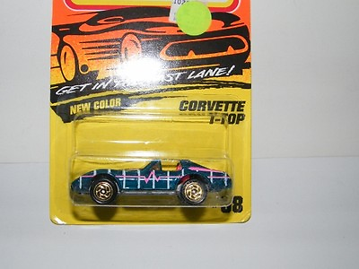 #ad 1994 Matchbox New Color 1:64 Super Fast Corvette T Top Car #58 Die Cast Car $3.00