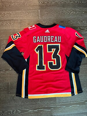 #ad Adidas Mens RED HOME Calgary Flames Johnny Gaudreau #13 Jersey Sz 54 New NWT $159.99