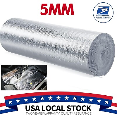 #ad 40quot;x13#x27; Automotive Sound Deadening Insulation Heat Barrier Noise Proof Thick:5MM $28.99