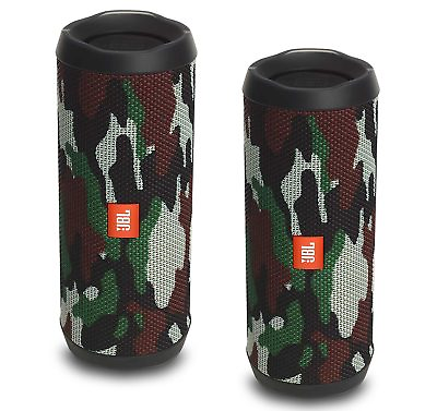 #ad #ad JBL FLIP 4 Camouflage Portable Bluetooth Speaker Pair $149.90
