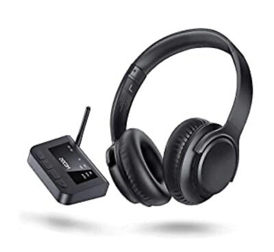 #ad NEW ZIOCOM Wireless Bluetooth TV Audio Transmitter with Headphone Kits $29.99