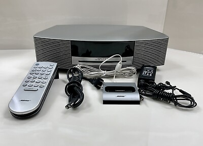 #ad Bose Wave Music System III Graphite Gray including iPod Dock Tested Works $215.00