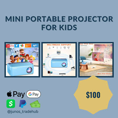 #ad Mini Portable Projector for Kids $100.00