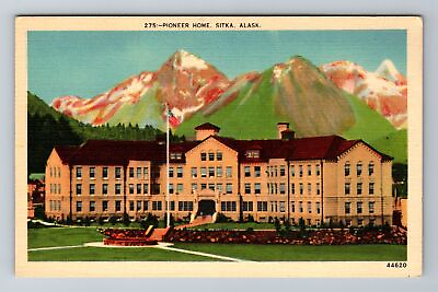 #ad Sitka AK Alaska Pioneer Home Antique Vintage Souvenir Postcard $7.99
