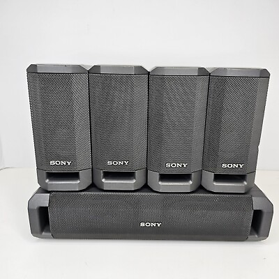 #ad Sony SS V315 amp; SS CN315 Home Theater 5 Speaker Set Gray Tested Working $49.97